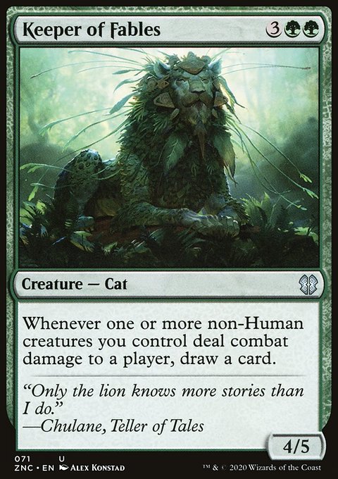 Keeper of Fables, Zendikar Rising Commander #71, Magic: The Gathering card
