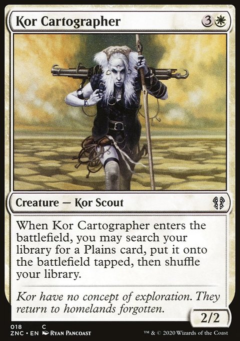 Kor Cartographer, Zendikar Rising Commander #18, Magic: The Gathering card