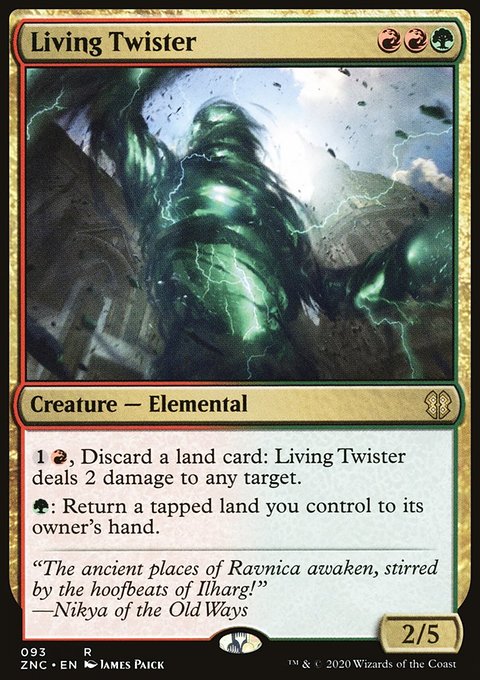 Living Twister, Zendikar Rising Commander #93, Magic: The Gathering card