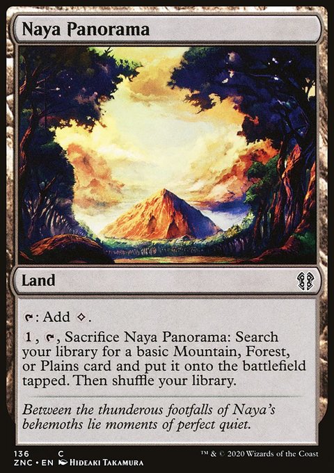 Naya Panorama, Zendikar Rising Commander #136, Magic: The Gathering card
