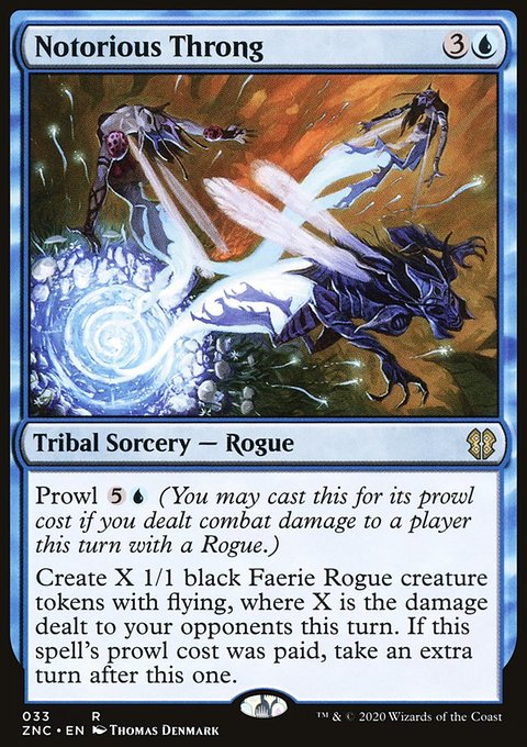Notorious Throng, Zendikar Rising Commander #33, Magic: The Gathering card