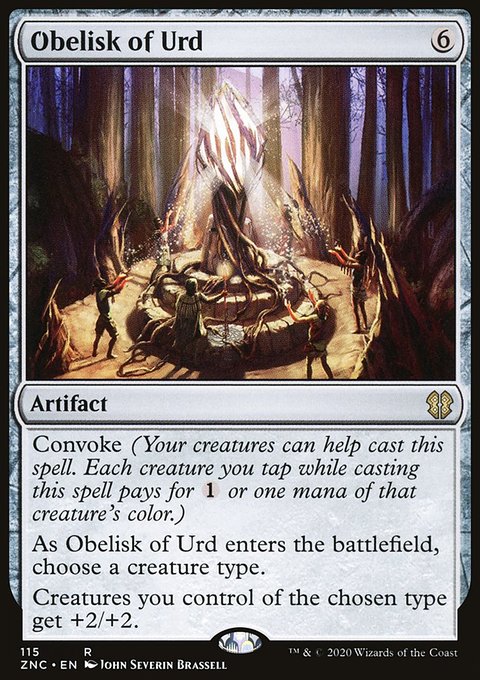 Obelisk of Urd, Zendikar Rising Commander #115, Magic: The Gathering card