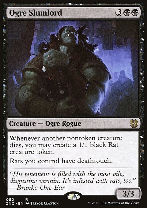 Ogre Slumlord, Zendikar Rising Commander #50, Magic: The Gathering card