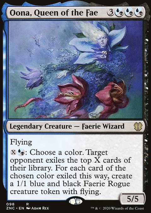 Oona, Queen of the Fae, Zendikar Rising Commander #98, Magic: The Gathering card