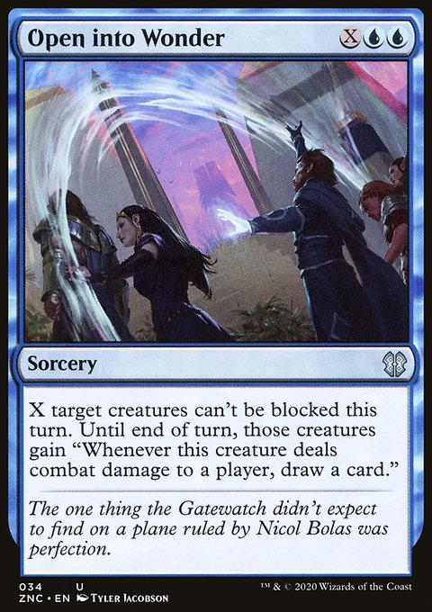 Open into Wonder, Zendikar Rising Commander #34, Magic: The Gathering card