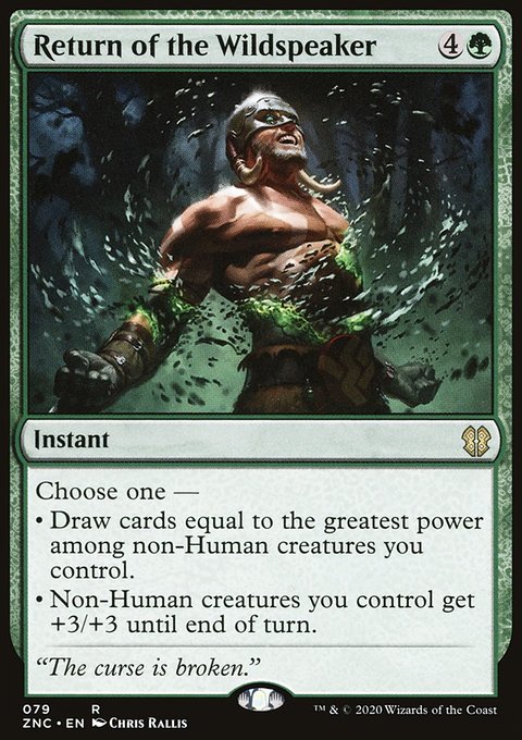 Return of the Wildspeaker, Zendikar Rising Commander #79, Magic: The Gathering card