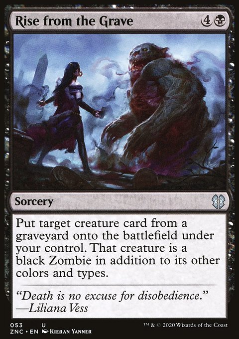 Rise from the Grave, Zendikar Rising Commander #53, Magic: The Gathering card