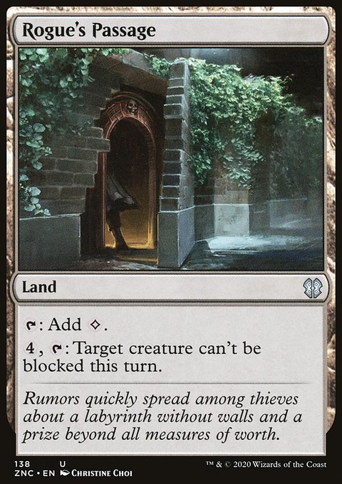 Rogue's Passage, Zendikar Rising Commander #138, Magic: The Gathering card