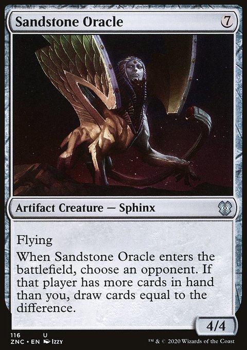 Sandstone Oracle, Zendikar Rising Commander #116, Magic: The Gathering card