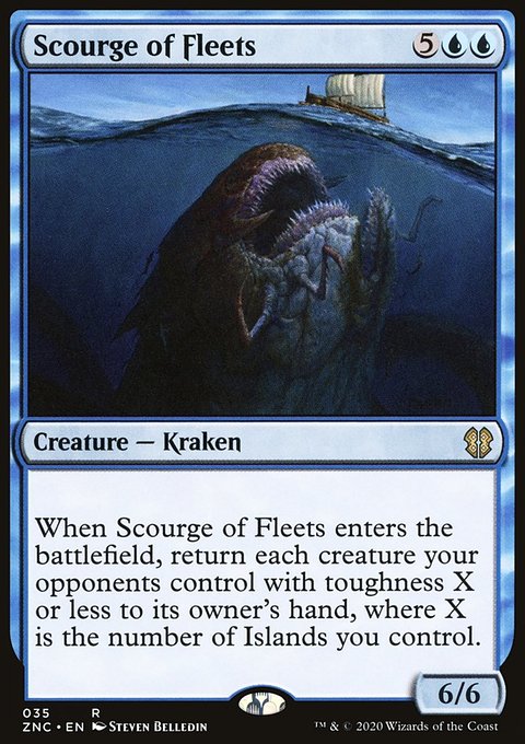 Scourge of Fleets, Zendikar Rising Commander #35, Magic: The Gathering card