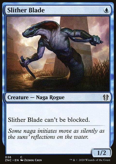 Slither Blade, Zendikar Rising Commander #36, Magic: The Gathering card