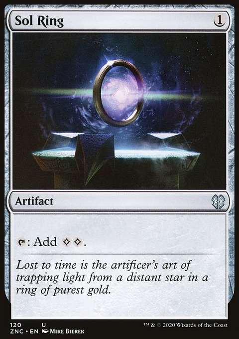 Sol Ring, Zendikar Rising Commander #120, Magic: The Gathering card