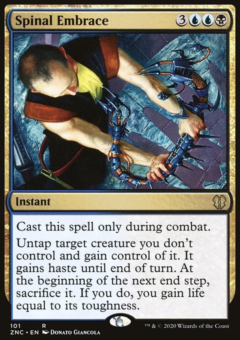 Spinal Embrace, Zendikar Rising Commander #101, Magic: The Gathering card