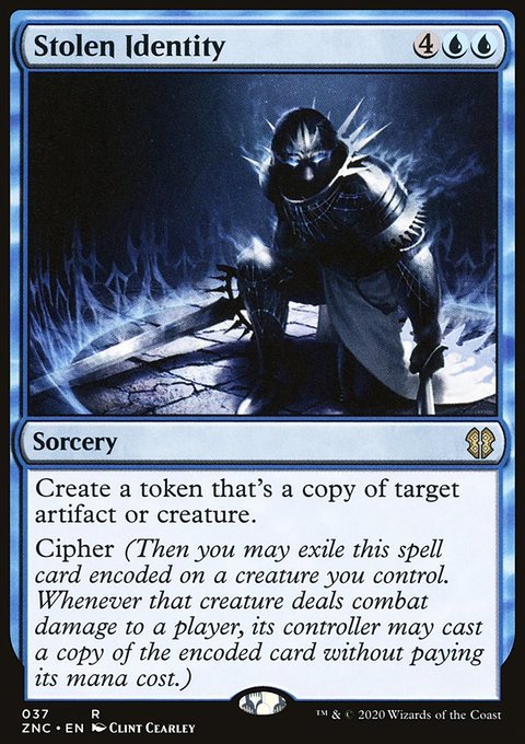 Stolen Identity, Zendikar Rising Commander #37, Magic: The Gathering card