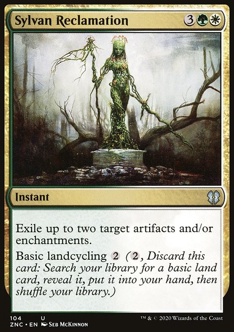 Sylvan Reclamation, Zendikar Rising Commander #104, Magic: The Gathering card