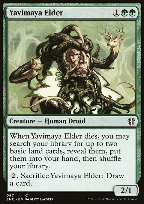 Yavimaya Elder, Zendikar Rising Commander #87, Magic: The Gathering card