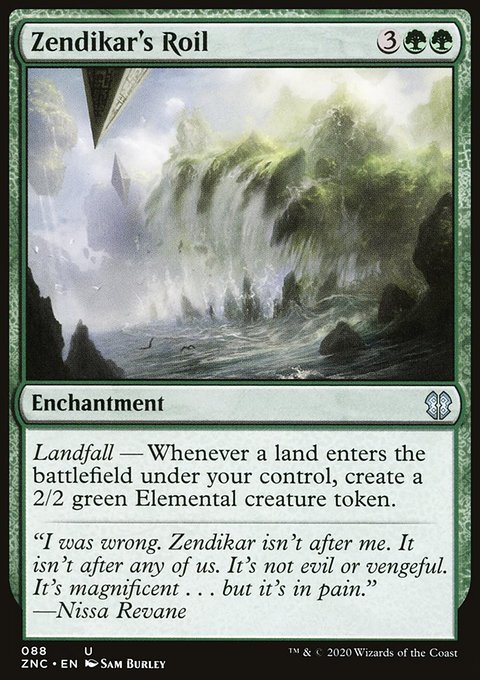 Zendikar's Roil, Zendikar Rising Commander #88, Magic: The Gathering card