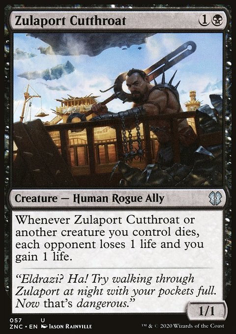 Zulaport Cutthroat, Zendikar Rising Commander #57, Magic: The Gathering card