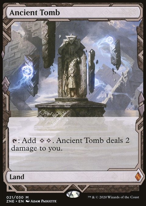 Ancient Tomb, Zendikar Rising Expeditions #21, Magic: The Gathering card