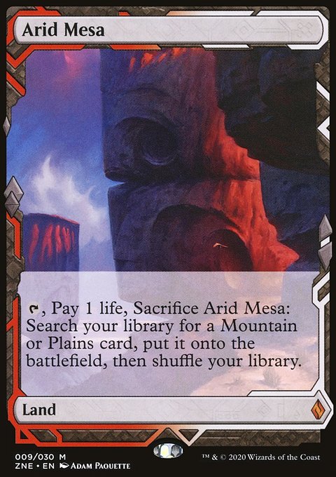Arid Mesa, Zendikar Rising Expeditions #9, Magic: The Gathering card