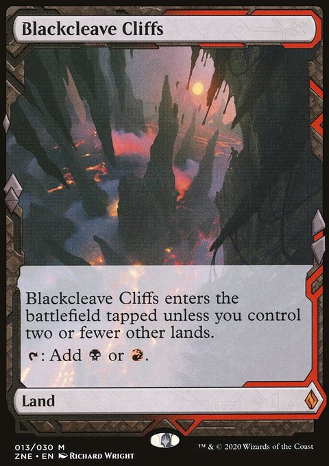 Blackcleave Cliffs, Zendikar Rising Expeditions #13, Magic: The Gathering card