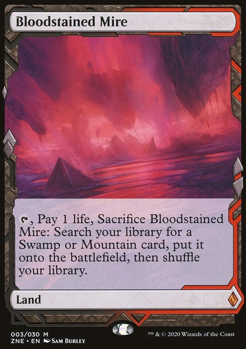 Bloodstained Mire, Zendikar Rising Expeditions #3, Magic: The Gathering card