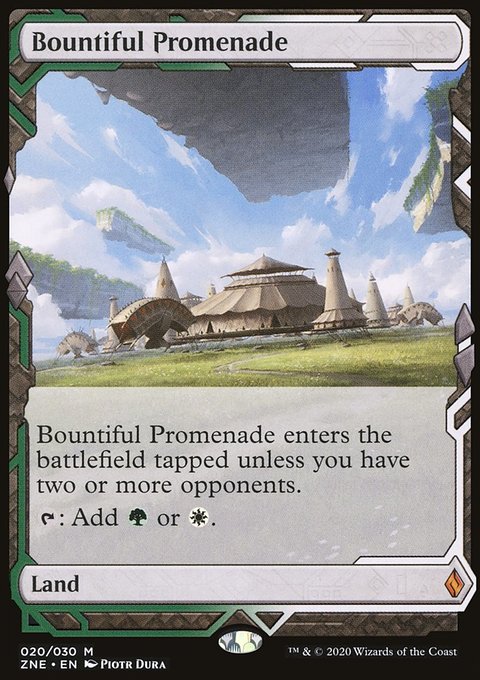 Bountiful Promenade, Zendikar Rising Expeditions #20, Magic: The Gathering card