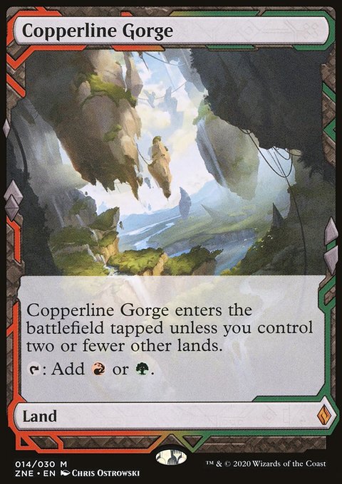 Copperline Gorge, Zendikar Rising Expeditions #14, Magic: The Gathering card