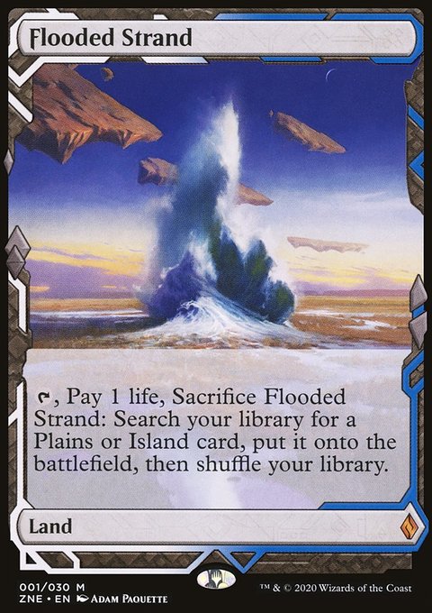 Flooded Strand, Zendikar Rising Expeditions #1, Magic: The Gathering card