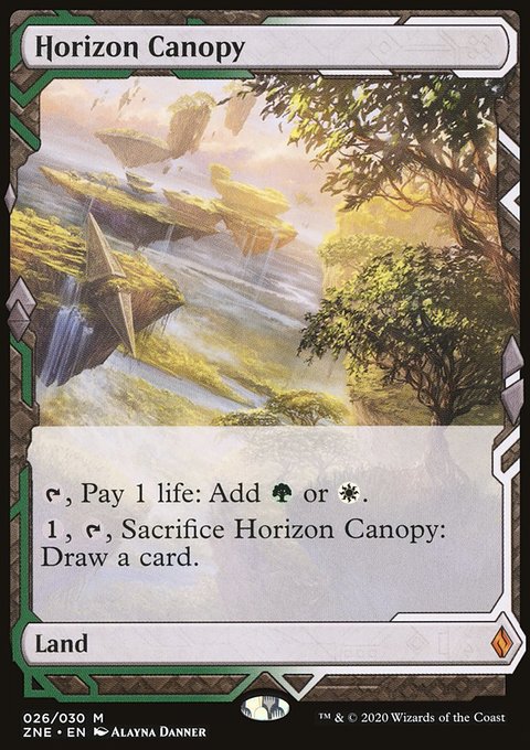 Horizon Canopy, Zendikar Rising Expeditions #26, Magic: The Gathering card