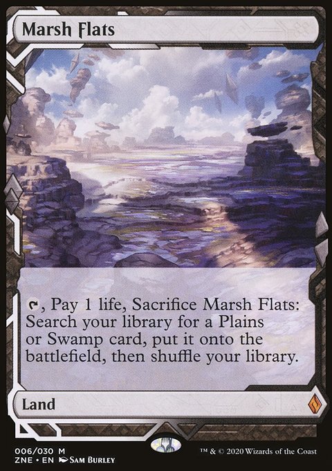 Marsh Flats, Zendikar Rising Expeditions #6, Magic: The Gathering card