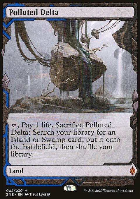 Polluted Delta, Zendikar Rising Expeditions #2, Magic: The Gathering card