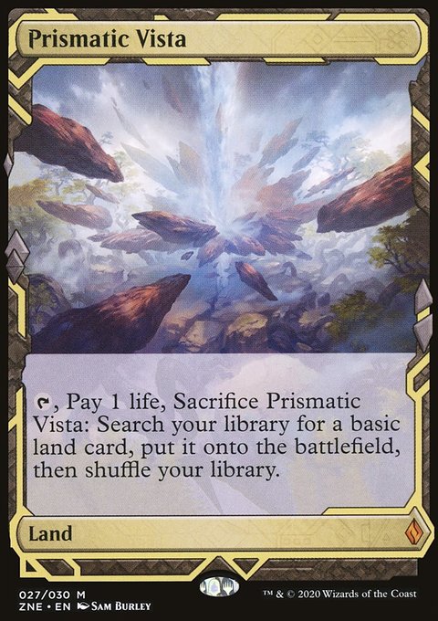 Prismatic Vista, Zendikar Rising Expeditions #27, Magic: The Gathering card