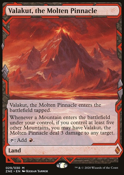 Valakut, the Molten Pinnacle, Zendikar Rising Expeditions #29, Magic: The Gathering card