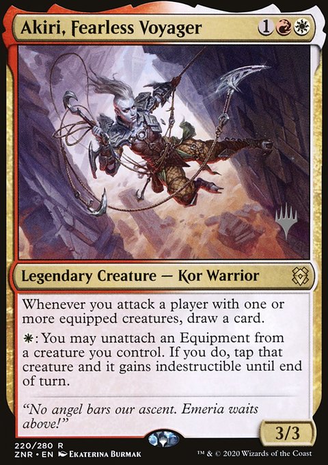 Akiri, Fearless Voyager, Zendikar Rising Promos #220p, Magic: The Gathering card