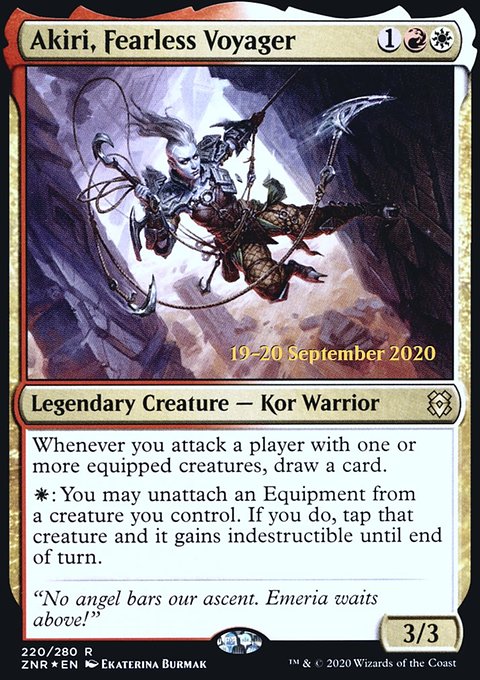 Akiri, Fearless Voyager, Zendikar Rising Promos #220s, Magic: The Gathering card