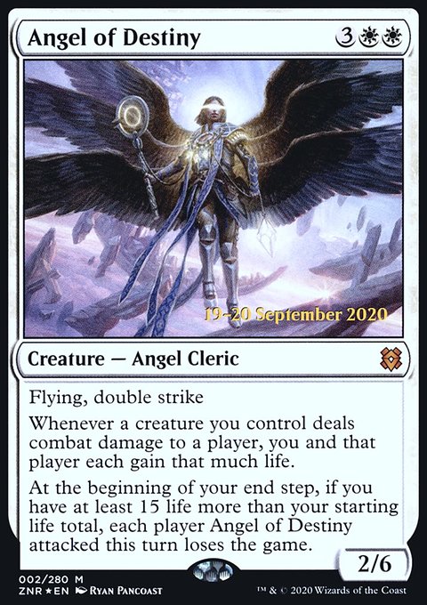 Angel of Destiny, Zendikar Rising Promos #2s, Magic: The Gathering card