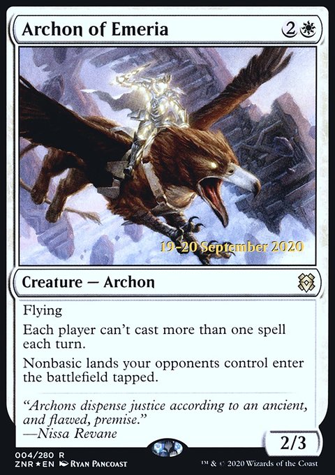 Archon of Emeria, Zendikar Rising Promos #4s, Magic: The Gathering card