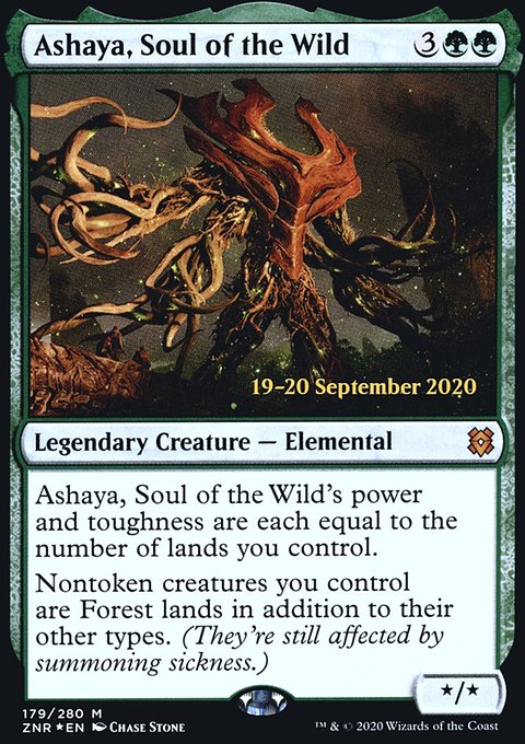 Ashaya, Soul of the Wild, Zendikar Rising Promos #179s, Magic: The Gathering card
