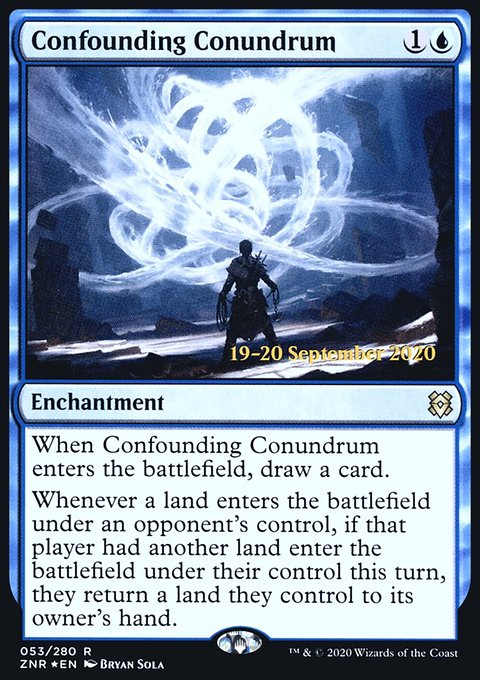 Confounding Conundrum, Zendikar Rising Promos #53s, Magic: The Gathering card