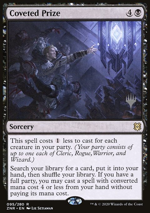 Coveted Prize, Zendikar Rising Promos #95p, Magic: The Gathering card