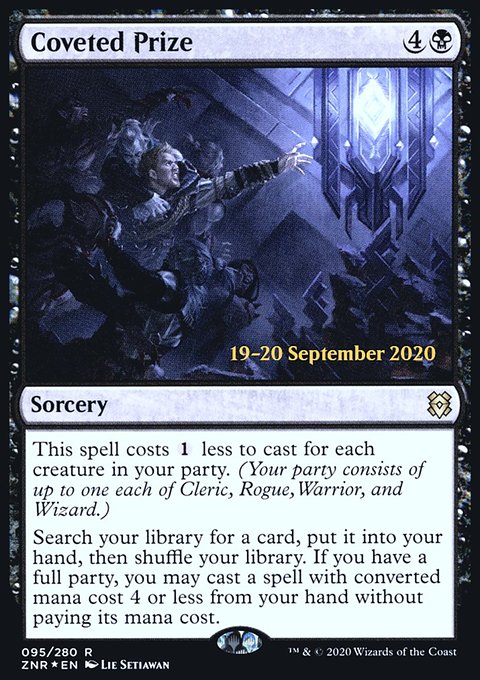 Coveted Prize, Zendikar Rising Promos #95s, Magic: The Gathering card