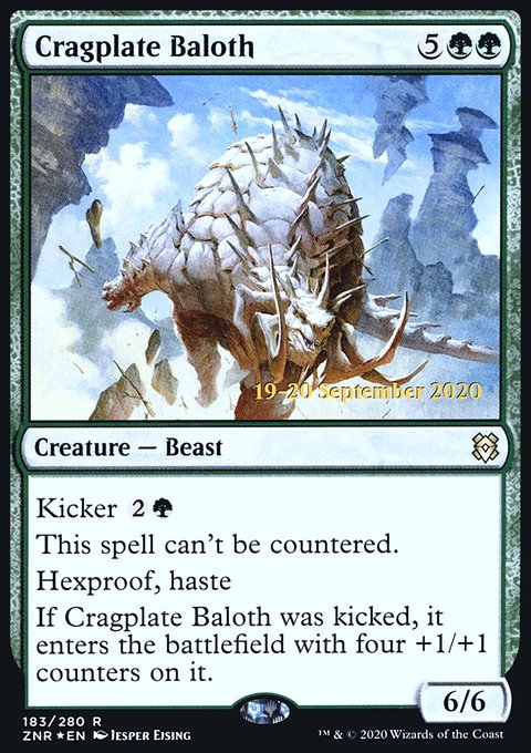 Cragplate Baloth, Zendikar Rising Promos #183s, Magic: The Gathering card