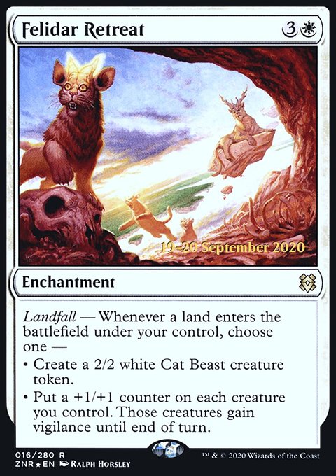 Felidar Retreat, Zendikar Rising Promos #16s, Magic: The Gathering card