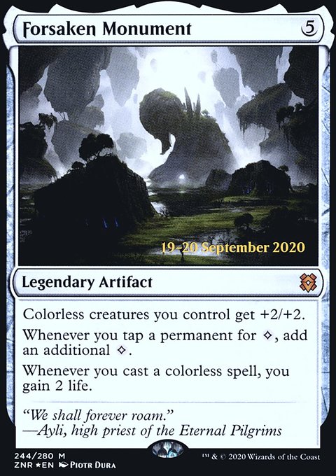 Forsaken Monument, Zendikar Rising Promos #244s, Magic: The Gathering card