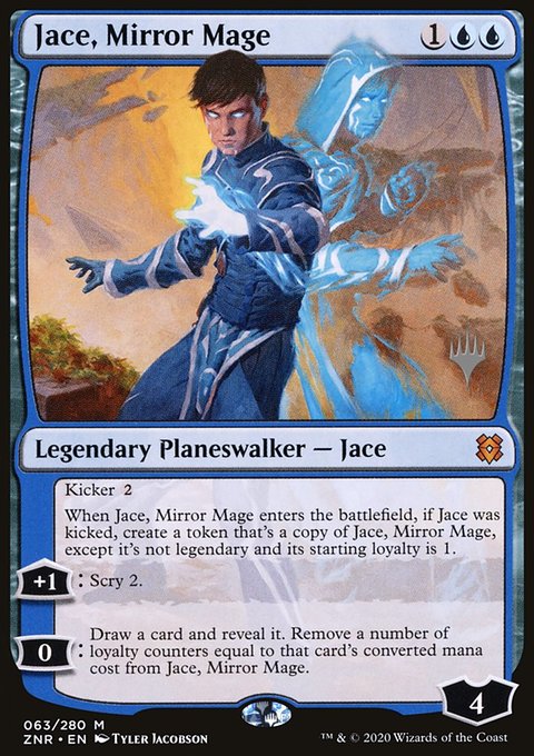 Jace, Mirror Mage, Zendikar Rising Promos #63p, Magic: The Gathering card