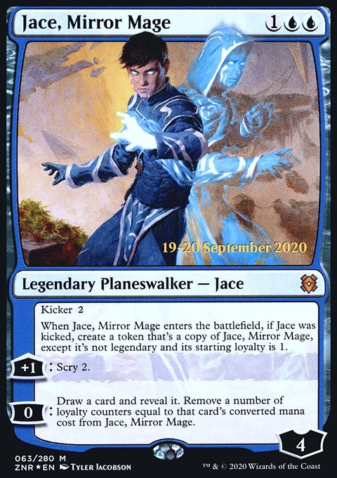 Jace, Mirror Mage, Zendikar Rising Promos #63s, Magic: The Gathering card