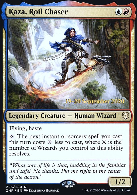 Kaza, Roil Chaser, Zendikar Rising Promos #225s, Magic: The Gathering card