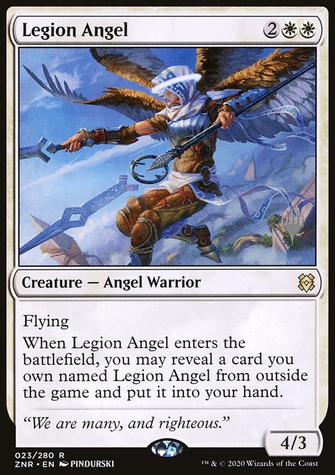 Legion Angel, Zendikar Rising Promos #23p, Magic: The Gathering card