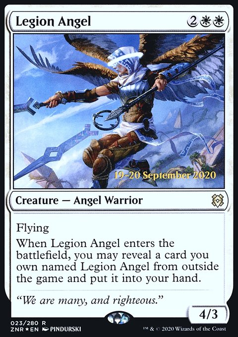 Legion Angel, Zendikar Rising Promos #23s, Magic: The Gathering card